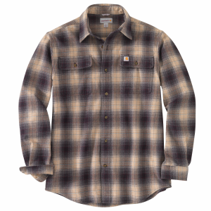 Men's  Original Fit Flannel Plaid Long Sleeve Shirt