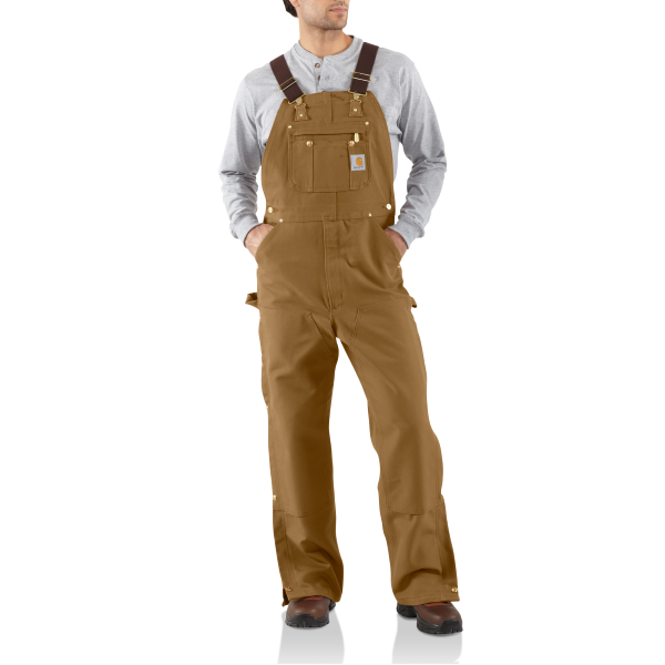 Duck Zip-To-Thigh Bib Overall/Unlined