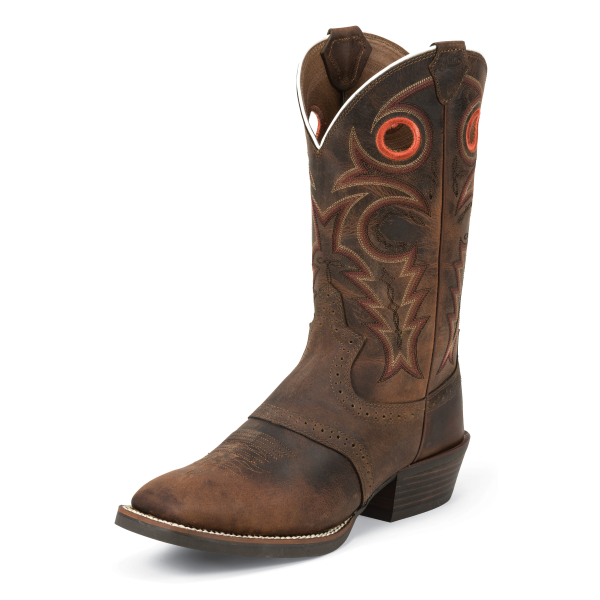 Silver Saddle Vamp Boot-Whiskey Buffalo