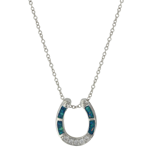 Women's  River of Lights Stars in Water Horseshoe Necklace