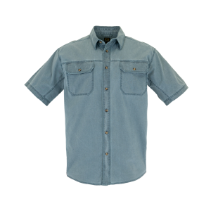 Men's  Short Sleeve Weathered Work Shirt