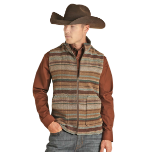 Men's  Serape Wool Stripe Vest