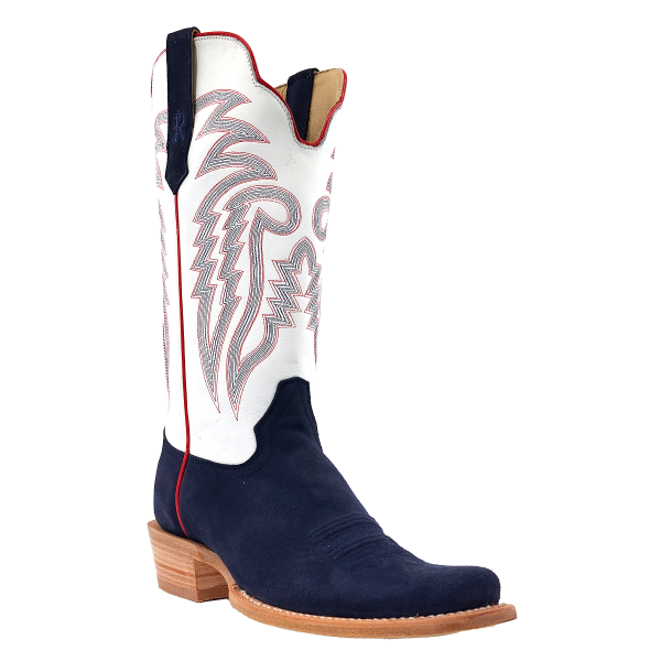 Midnight Blue Rough Out Boot