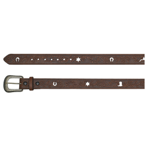 Boys'  Tooled Western Cut-Out Belt
