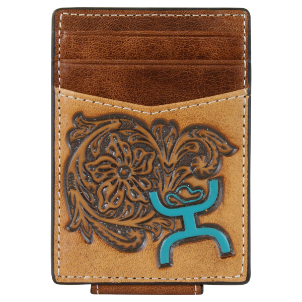 Signature Two Toned Tooled Money Clip