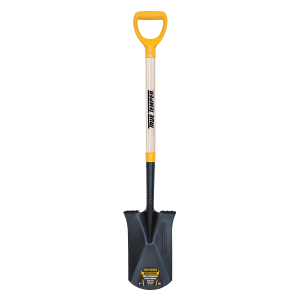 Border Spade with Wooden D-Handle