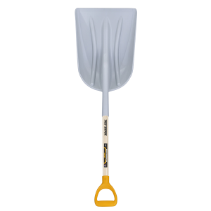 Number 12 Poly Scoop Shovel with Wooden D-Handle