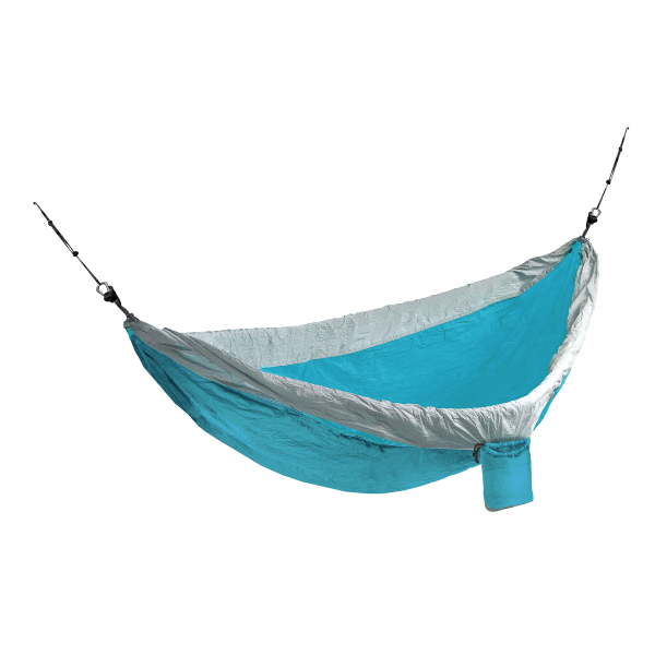 1-Person Blue Hammock with Suspension System