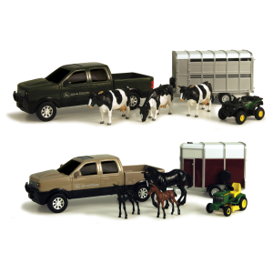 John Deere 8" Pickup Hauling Set with Animals - Assorted