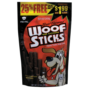 Woof 'Em Down Sticks Dog Treats