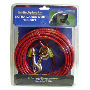 Heavy Cable Dog Tie-Out