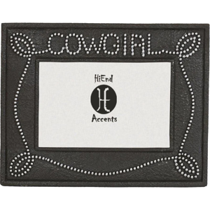 4" x 6" Cowgirl Studded Chocolate Picture Frame