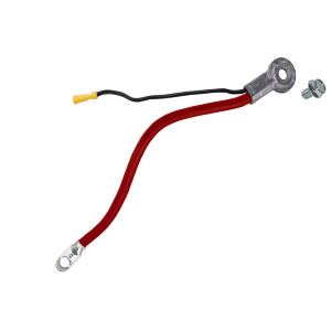40" Red Side Mount Battery Cable 4 GA