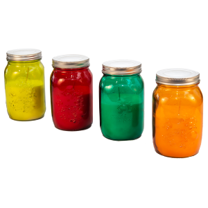 Colored Mason Jar Citronella Candle - Assorted
