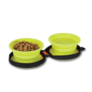 Silicone Duo Travel Bowl