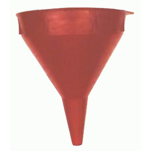 Red Safety Polyethylene Funnel with Screen