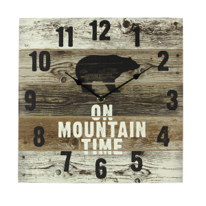 On Mountain Time Wall Clock